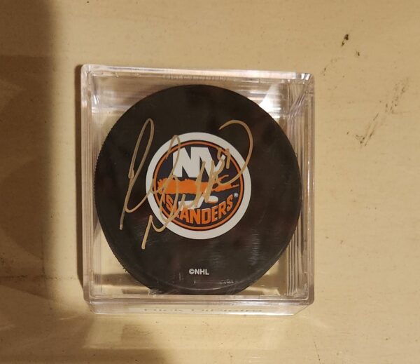 Rick DiPietro Autographed Puck