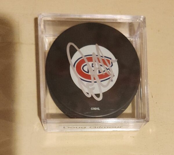 Doug Gilmour Autographed Puck