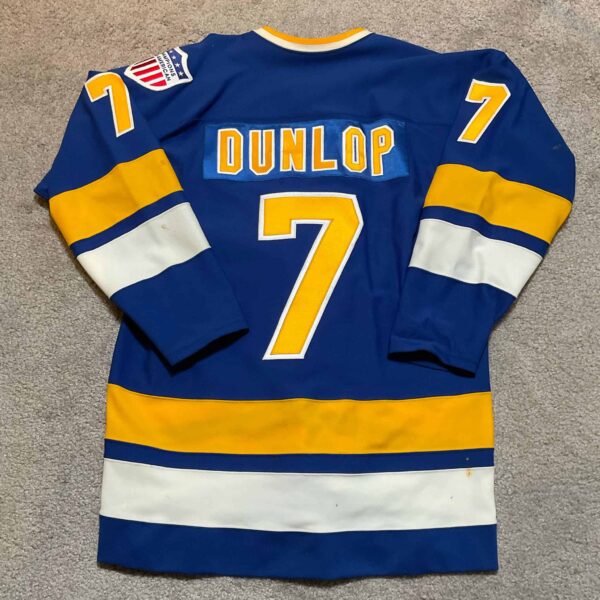 Charlestown Chiefs Reggie Dunlop Blue Jersey