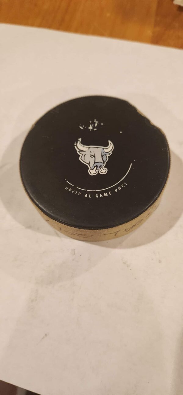 San Antonio Rampage Samuel Blais 2017-18 San Antonio Rampage First Goal of the Season 80th AHL Rampage Logo puck $225.00