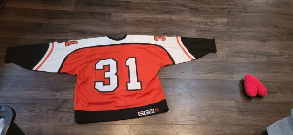 Philadelphia Flyers Jersey NOBR #31 Orange CCM airknit size 52 G