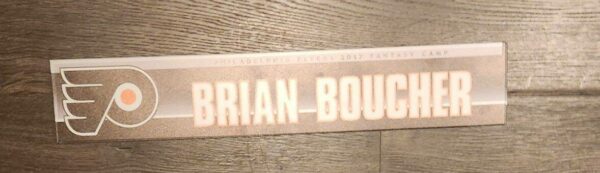 Philadelphia Flyers Brian Boucher Locker room name plate