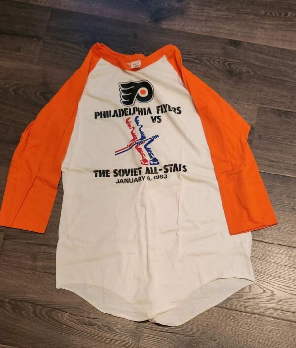 Philadelphia Flyers VS Soviet All Stars January 6th 1983 long sleeve T-Shirt