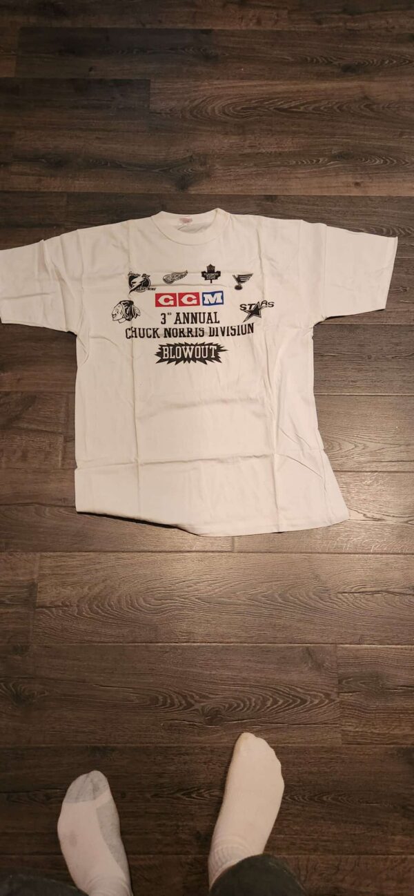 CCM Chuck Norris division 3rd Annual Blowout T shirt size XL