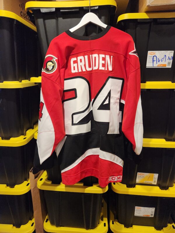 Ottawa Senators John Gruden #24 Red CCM Knit size 58 98-99 3RD red set