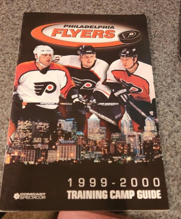 Philadelphia Flyers 1999–2000 training Camp guide Keith Jones on cover