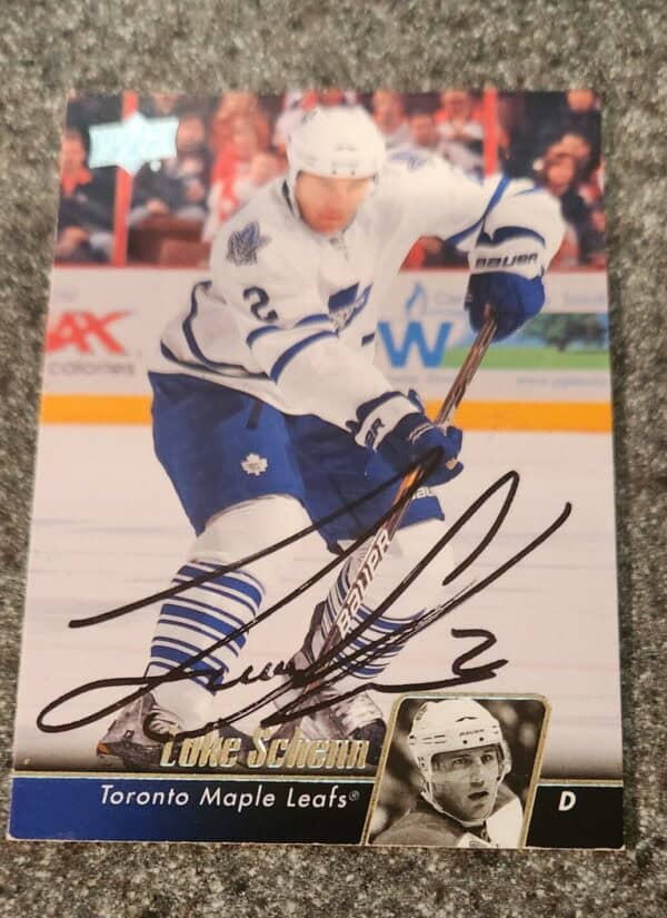 2010-11 Upper Deck #437 Luke Schenn Toronto Maple Leafs autographed w/LOA