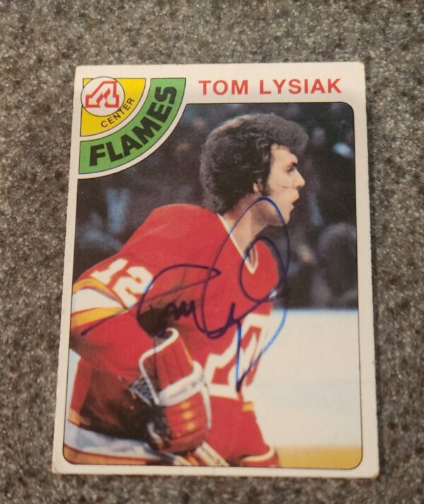1978-79 Topps #97 Tom Lysiak Atlanta Flames autographed Card w/LOA