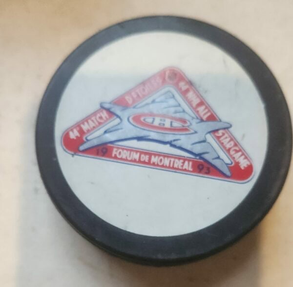 1993 Montreal NHL All Star Game Hockey Puck Montreal Forum