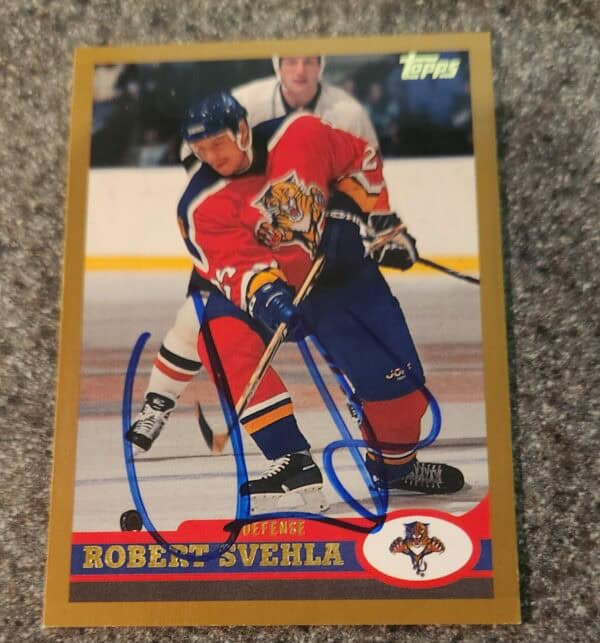 1999-00 Topps #154 Robert Svehla Florida Panthers autographed Hockey Card w/LOA