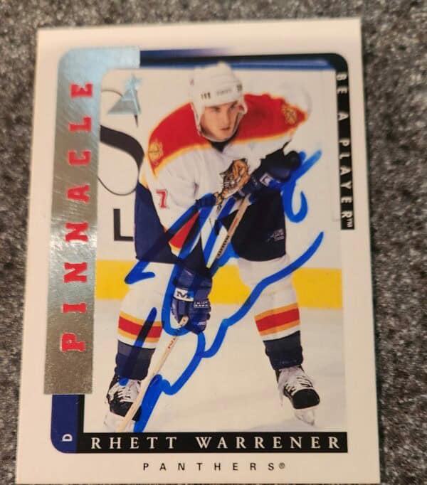 Florida Panthers 1996-97 Pinnacle Be A Player Rhett Warrener #138