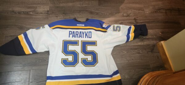 St. Louis Blues Colton Parayko 2016-17 set 4, 4-6-2017 Away/White