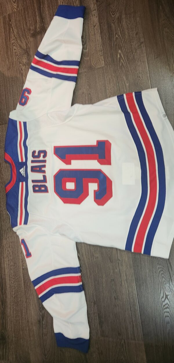 New York Rangers Samuel Blais #91 Adidas airknit size 58 2021-22 Away/White