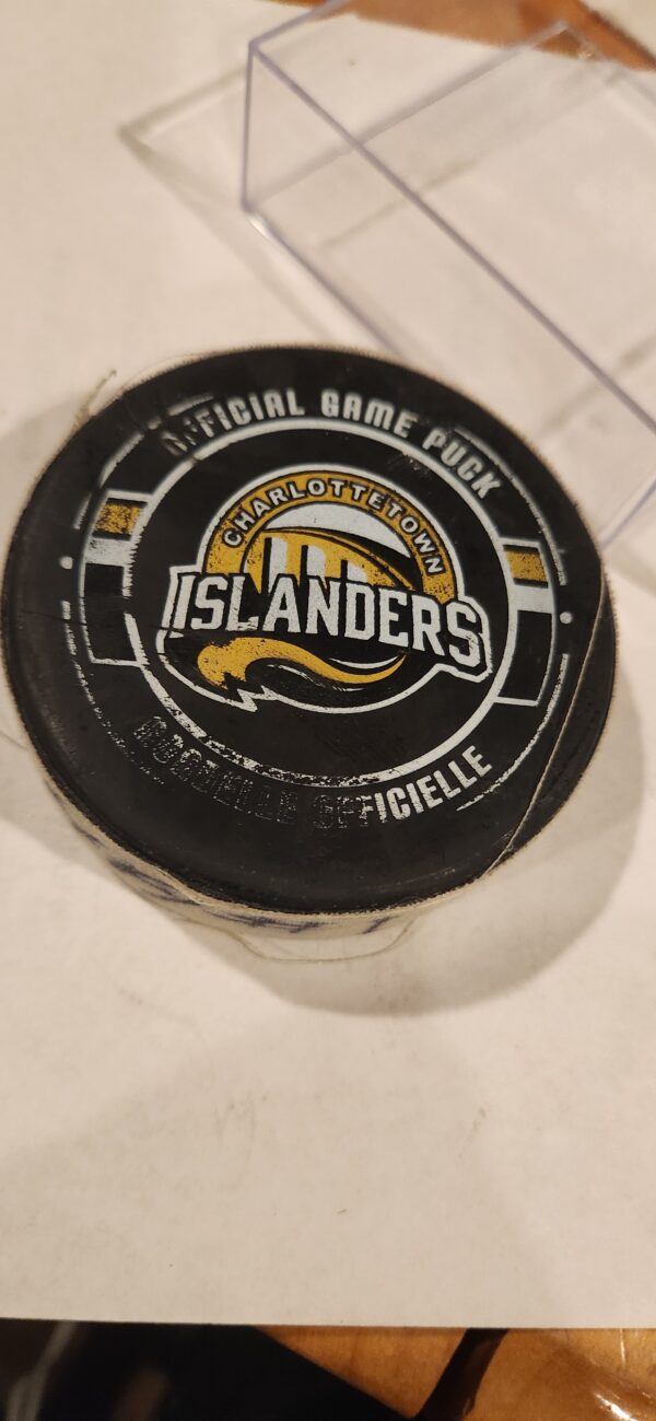 Charlottetown Islanders Samuel Blais 2015-16 Charlottetown Islanders Puck January 21st 2016