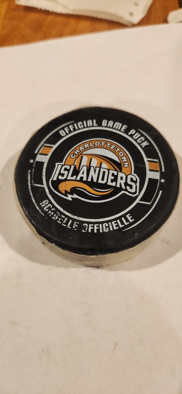 Charlottetown Islanders Samuel Blais 2015-16 Charlottetown Islanders Puck February 12th 2016 