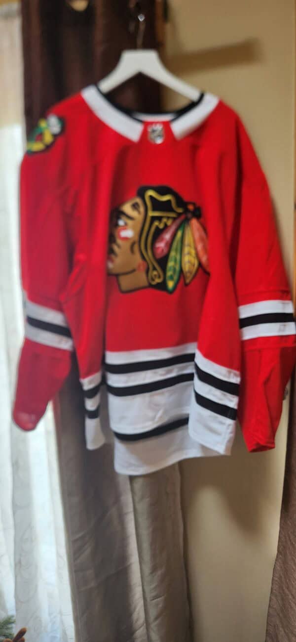 CHICAGO BLACKHAWKS Blank jersey MIC airknit size 58+ $250