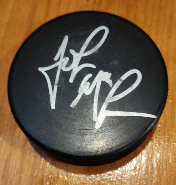John MacLean New Jersey Devils Autograph Signed blank Puck w LOA
