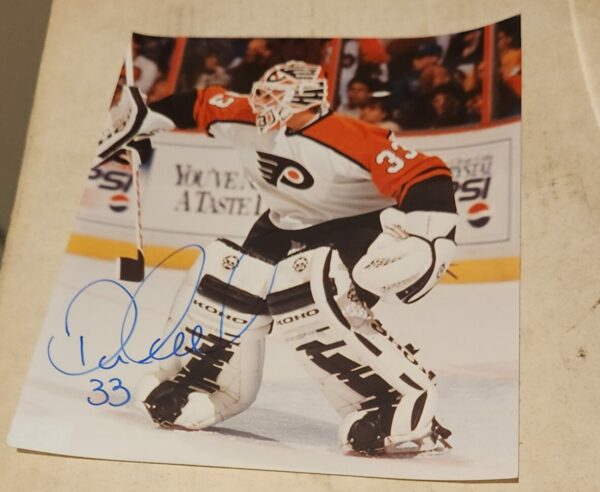 DOMINIC ROUSSEL Autographed Signed 8 x 10 Hockey Photo Philadelphia Flyers COA