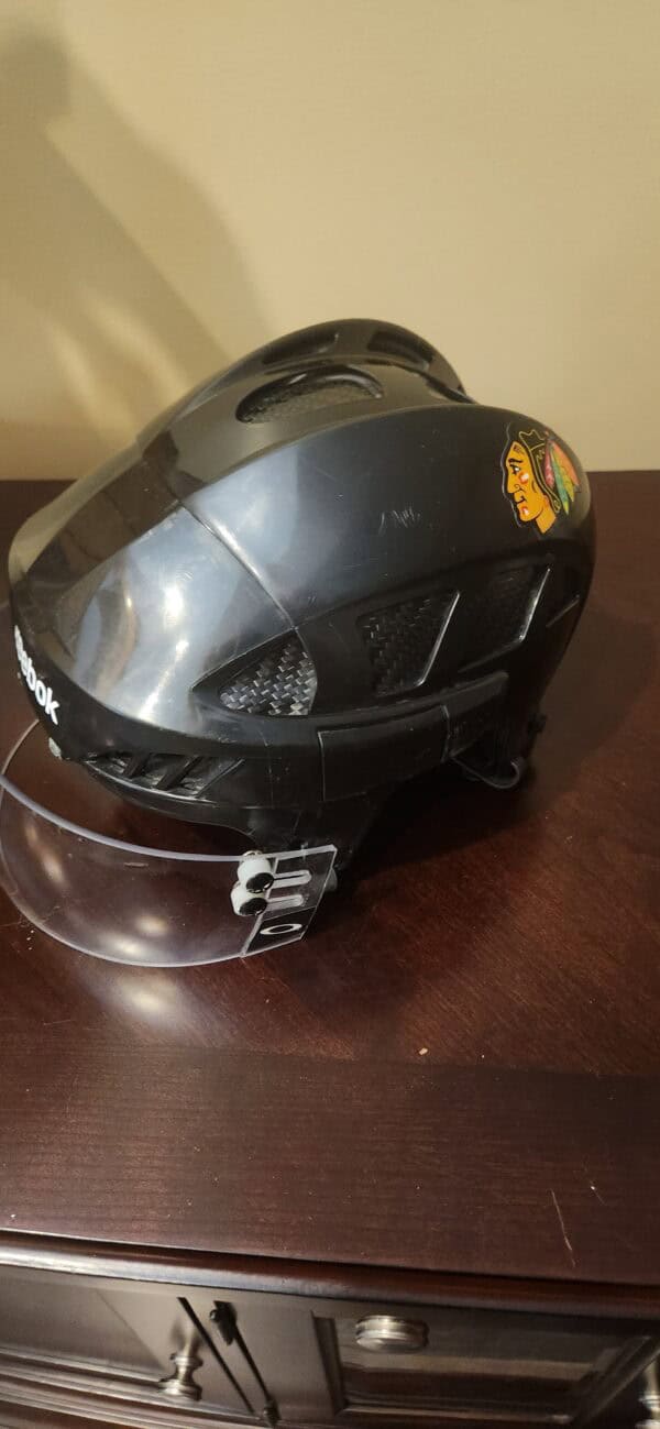 Brian Campbell Black #51 Helmet Team LOA with visor which is broken needs repair reebok helmet $350