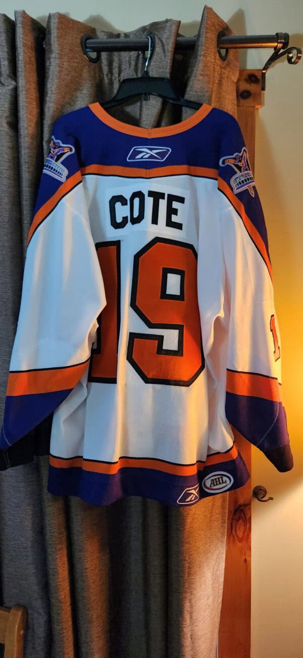 Philadelphia Phantoms Riley Cote #19 White Bauer size 56 airknit 2006-07 4/15/2007 Shirt off the back $850