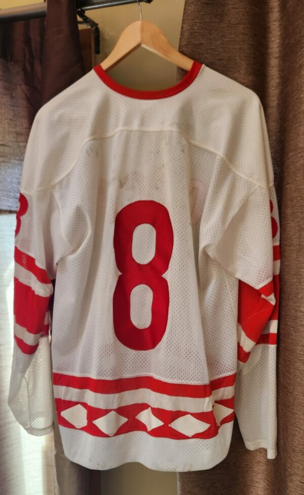 Andrei Morozov #8 White 1980 IIHF World Junior Championship in Finland