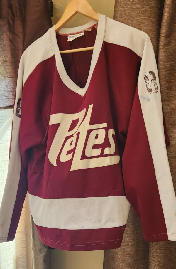 Peterborough Petes Steve Yzerman #8 Maroon Cooper knit size Large $6500
