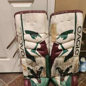 PHOENIX COYOTES Robert Esche " Chico " Eagle Goalie Pads 36" $400