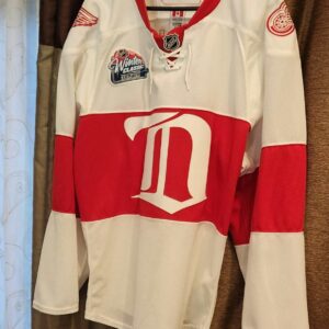 DETROIT REDWINGS Andreas Lilja white reebok/ccm size 56 2008-09 MeiGray F04815 2009 Winter Classics Period 2 $2500