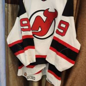 bob carpenter #19 New Jersey Devils white CCM airknit size 54 1996-97 playoff set 2000