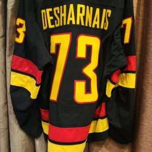 VANCOUVER CANUCKS V. Desharnais #73 Black Fanatics airknit size 58 black skate set 4 2024-25 Registered # 24-25-3-080 $2000