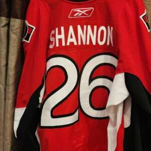 OTTAWA SENATORS Ryan Shannon #26 Red set 2 CCM size 56 $750 2009-2010 MeiGray # G07190