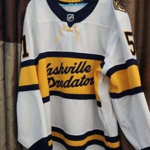NASHVILLE PREDATORS Austin Watson # 51 White adidas Airknit size 58 from Winter Classic 2nd period 2020 , register and team loa # S03710 $3000