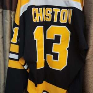 BOSTON BRUINS Stanislav Chrostov #13 Black Third set 2 from 2006-07 Size 56 Rebook MeiGray D05107 $750