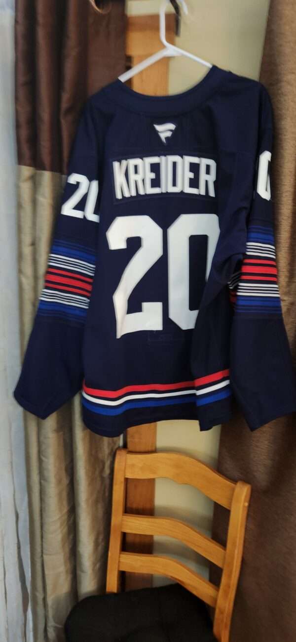 NEW YORK RANGERS Chris Kreider #20 Navy / Alt set2 2024-25 Fanatic # GUHKJR6510 , size 58 Airknit $3000