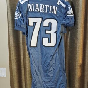 PHILADELPHIA EAGLES Steve Martin #73 green mesh , size 48, L , Starter 1997 $350