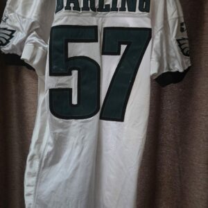 PHILADELPIA EAGLES James Darling #57 White Starter Mesh size L from 1997 $350