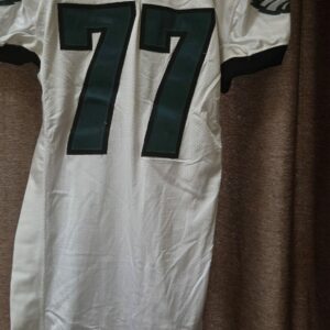 PHILADELPIA EAGLES Richard Cooper #77 White Starter Mesh size 48 L from 1997 $350