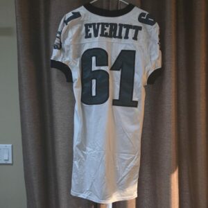 PHILADELPIA EAGLES Steve Everitt #77 White Puma Mesh size 50 L from 1997 $350