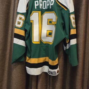 MINNESOTA NORTH STARS BRIAN PROPP #16 GREEN CCM AIRKNIT BYRON'S LOA $3750