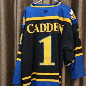 Lubbuck Cotton Kings Cadden #1 Blk OT airknit size XXL-G with Cox and Playoff patched on the front $250