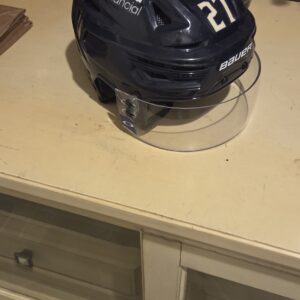 COLUMBUS BLUE JACKETS Adam Buqvist #27 Blue Bauer Helmet with shield Bread Financial patches  $250
