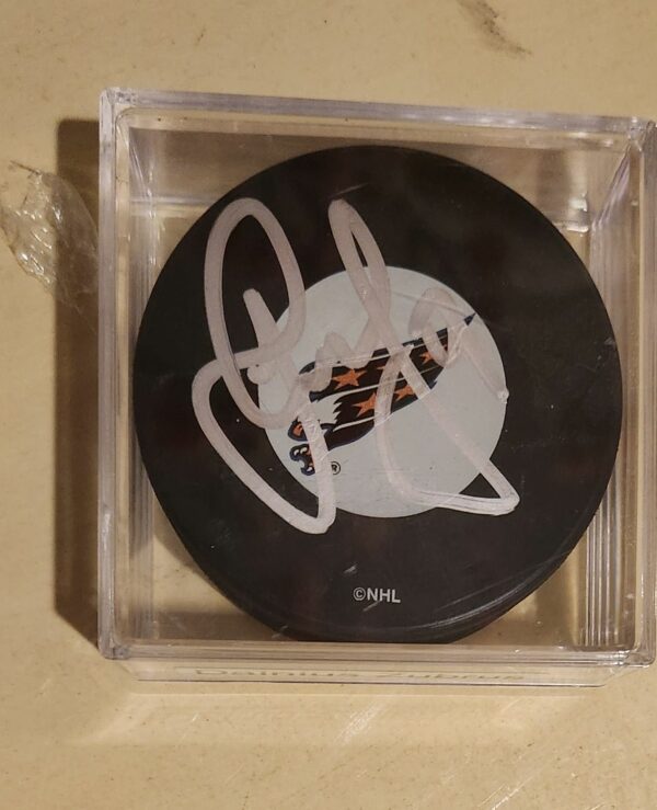 Dainius Zubrus Autographed Puck