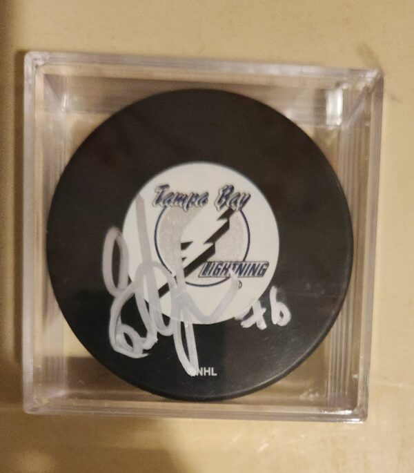 Evgeny Artyukhin Autographed Puck