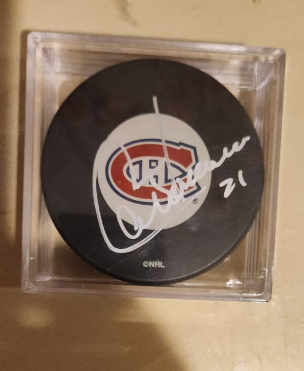 Guy Carbonneau Autographed Puck