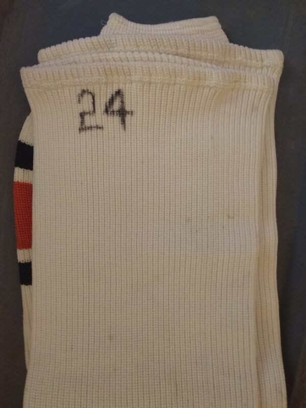 Karl Dykhuis White #24 1998-99 Flyers Socks