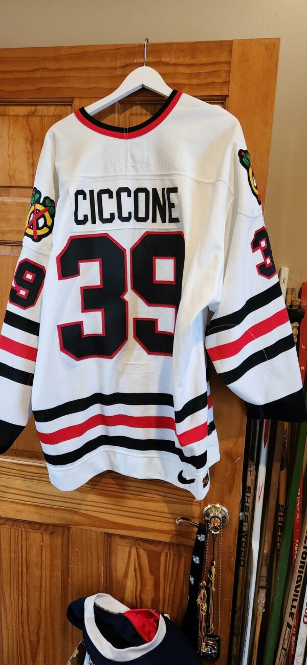 Chicago Blackhawks  Enrico Ciccone #39 White