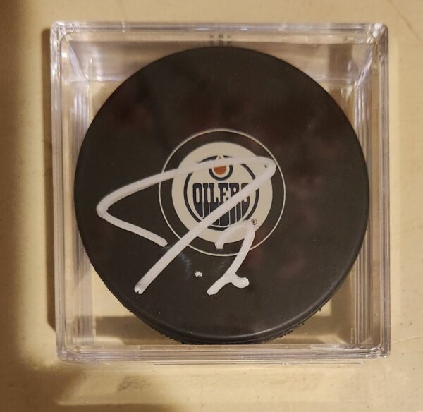 Jordan Eberle Autographed Puck