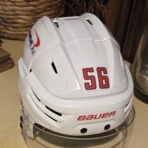 Washington Capitals Eric Gustafsson #56 White Helmet Bauer size M