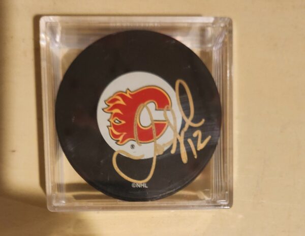 Jerome Iginla Autographed Puck