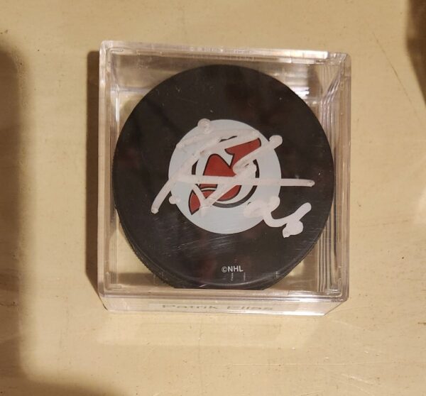 Patrik Elias Autographed Puck